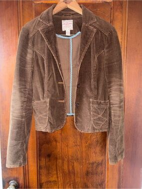 Aeropostale Brown Corduroy Blazer Jacket